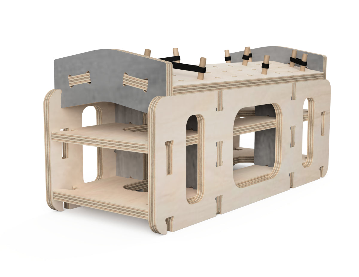 2 Player Extension for Simple Pinball Table DXF files CNC-ready design showing joints and assembly features