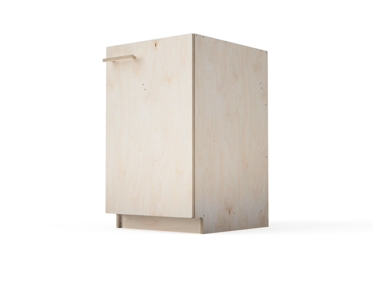 Assembled workshop cabinet from CNC project files included in Ultimate Workshop Cabinet DXF File Bundle