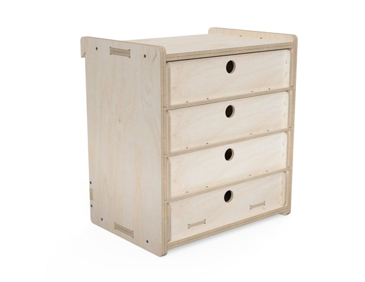 4 - Drawer Cabinet - French Cleat Attachment - CNC DXF file design overview