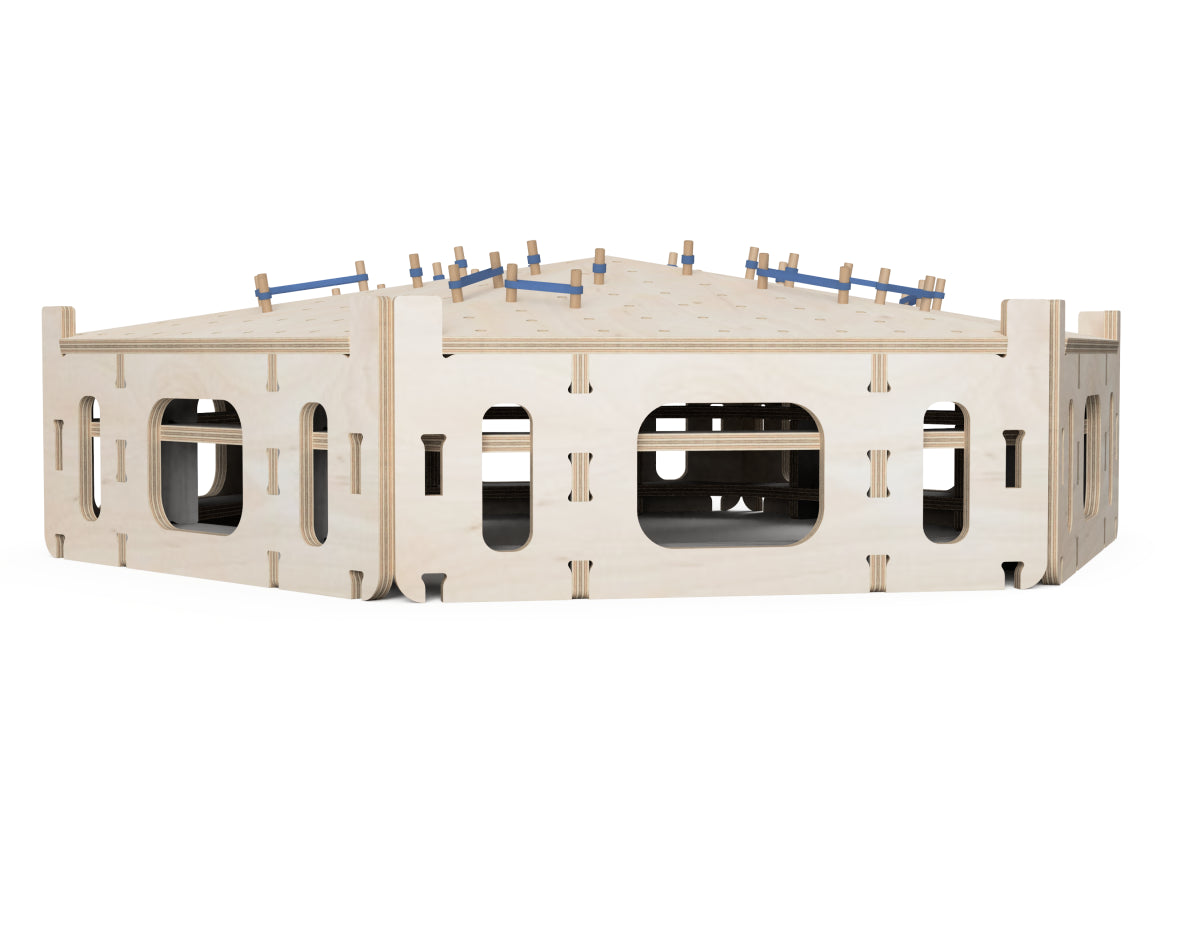 6 Player Extension for Simple Pinball Table DXF files CNC-ready design showing joints and assembly features
