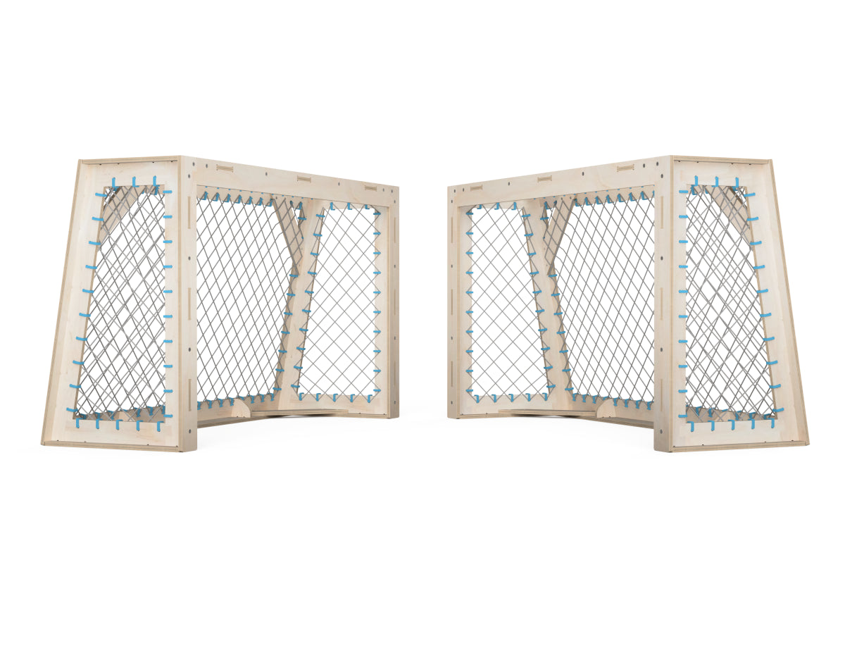 DIY CNC football goal plans in DXF format, ideal for kids’ games and plywood scrap reuse