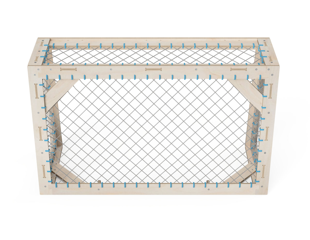 Plywood football goal DXF CNC files, fun interactive outdoor game build for families and kids