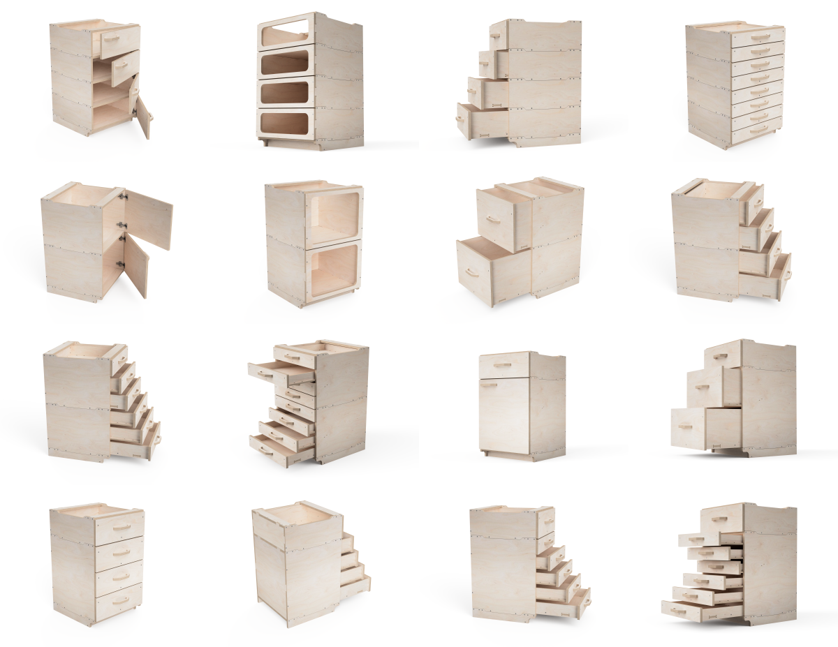 Modular Workshop Cabinet DXF File Bundle - CNC Project Files