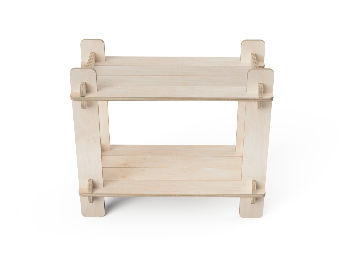 Stylish CNC cut plywood shelf from DXF files – CNC router project design