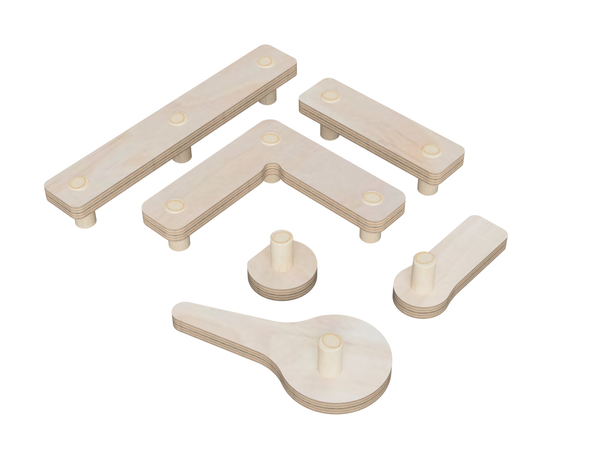 Assembled hold-down clamp for CNC workbench