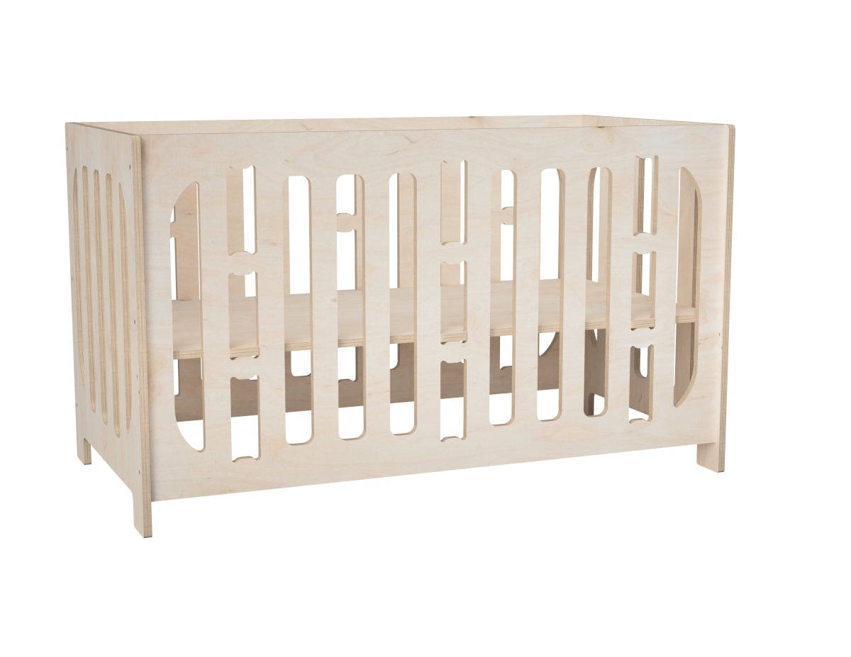 Detailed DXF drawing of adjustable baby crib dxf file for CNC router