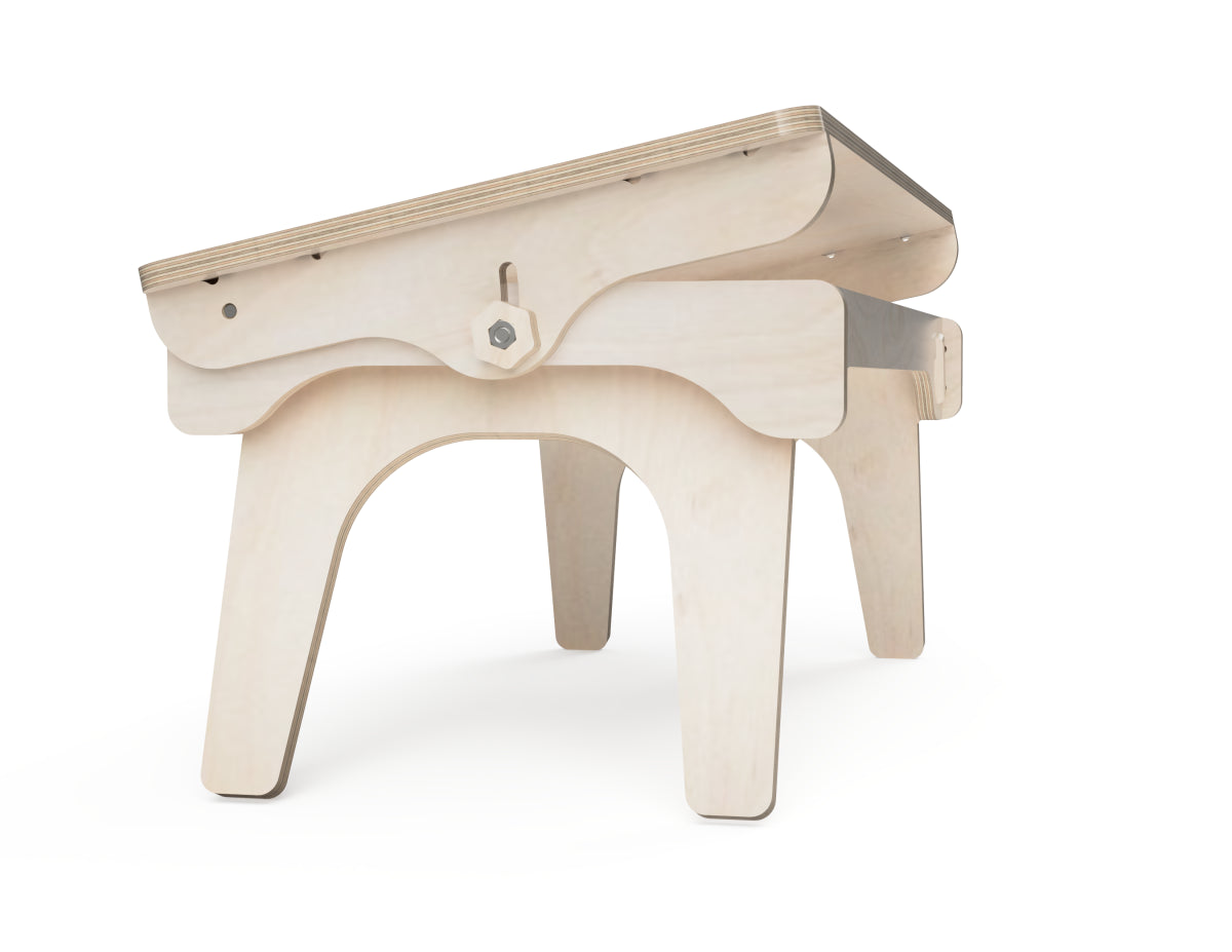 Adjustable Bed Table DXF files DXF file rendered from angled view for CNC cutting