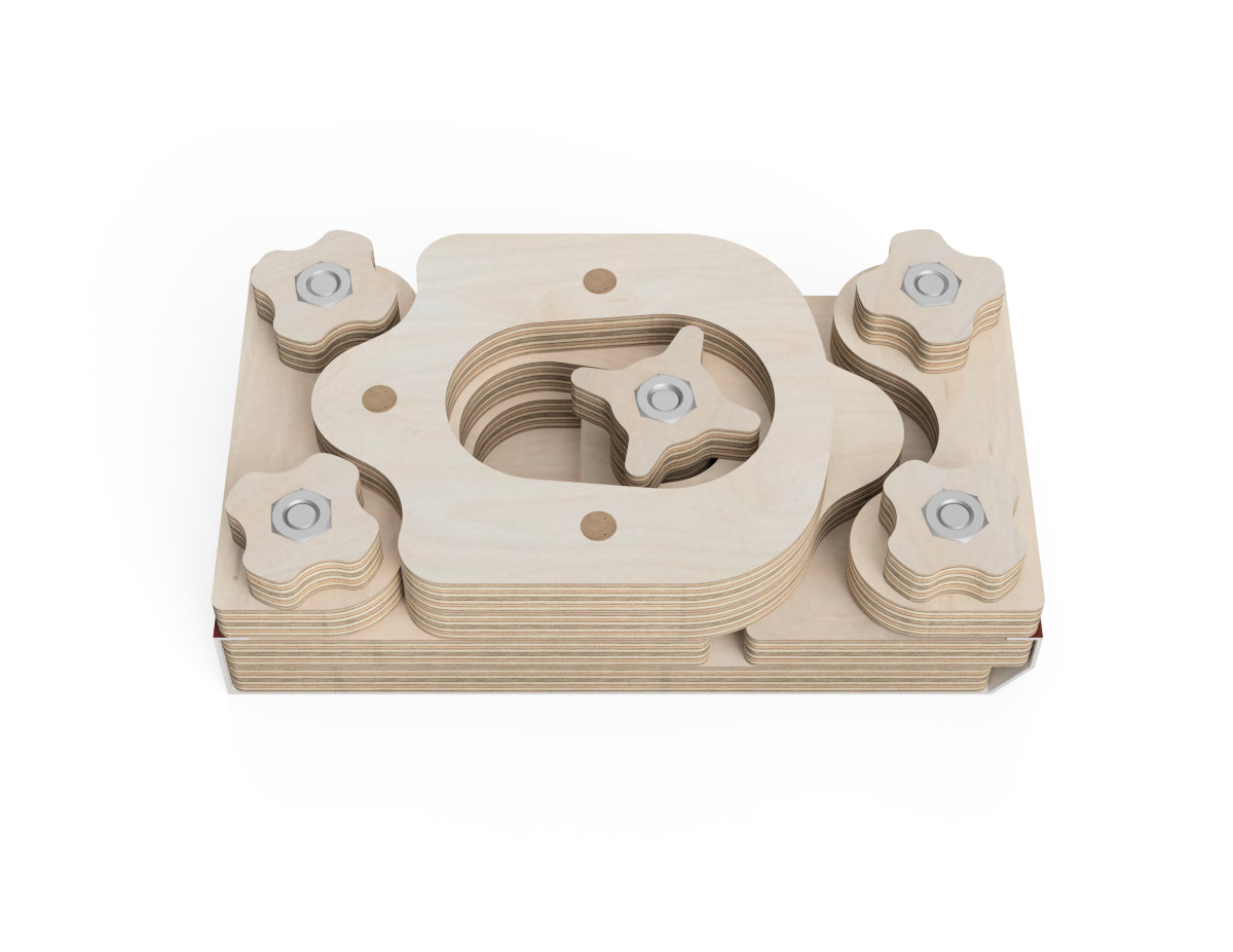 Adjustable Sanding Block CNC DXF file design overview