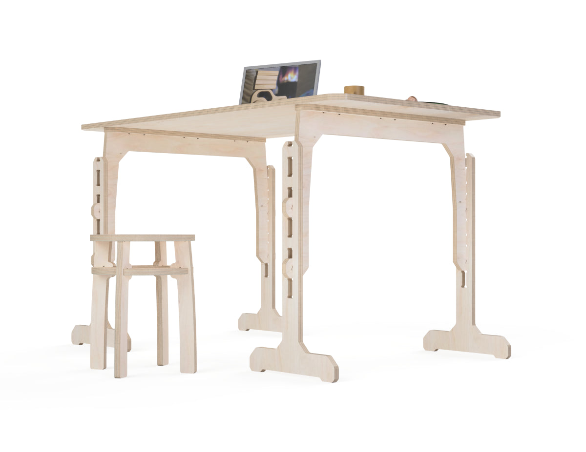 Adjustable Sawhorse DXF file CNC-ready design showing joints and assembly features