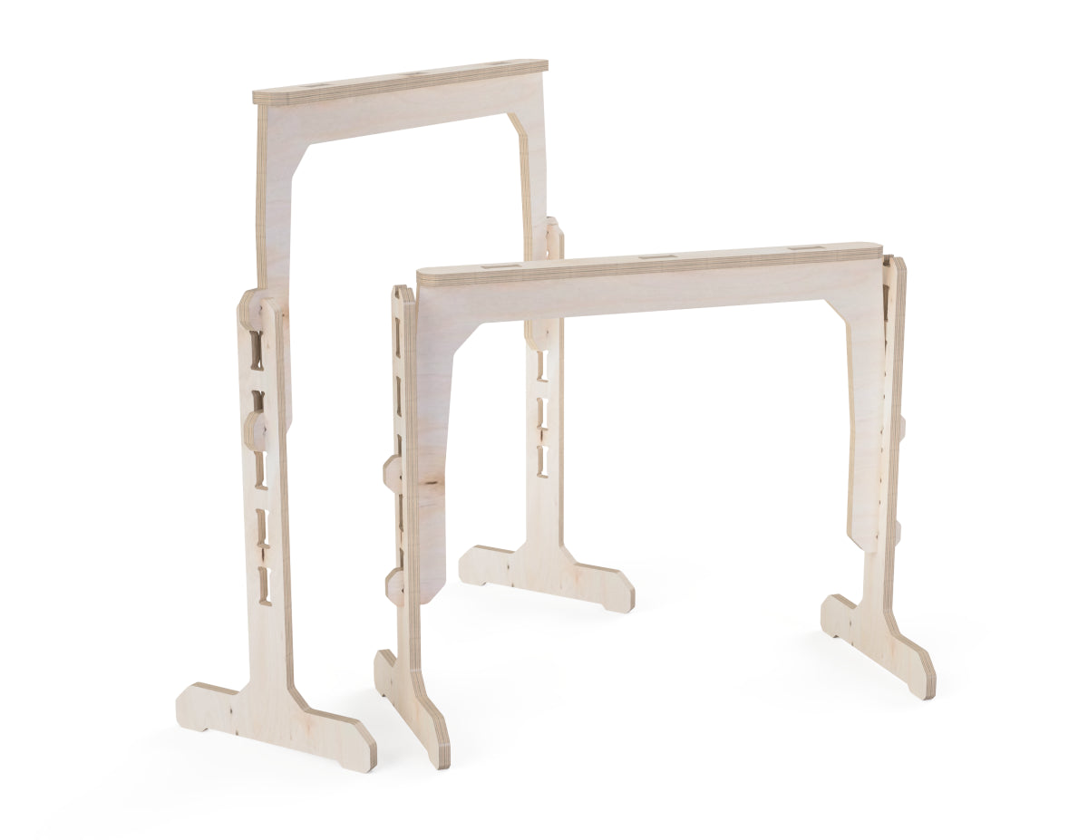 Rendered view of adjustable sawhorse dxf file layout from DXF file