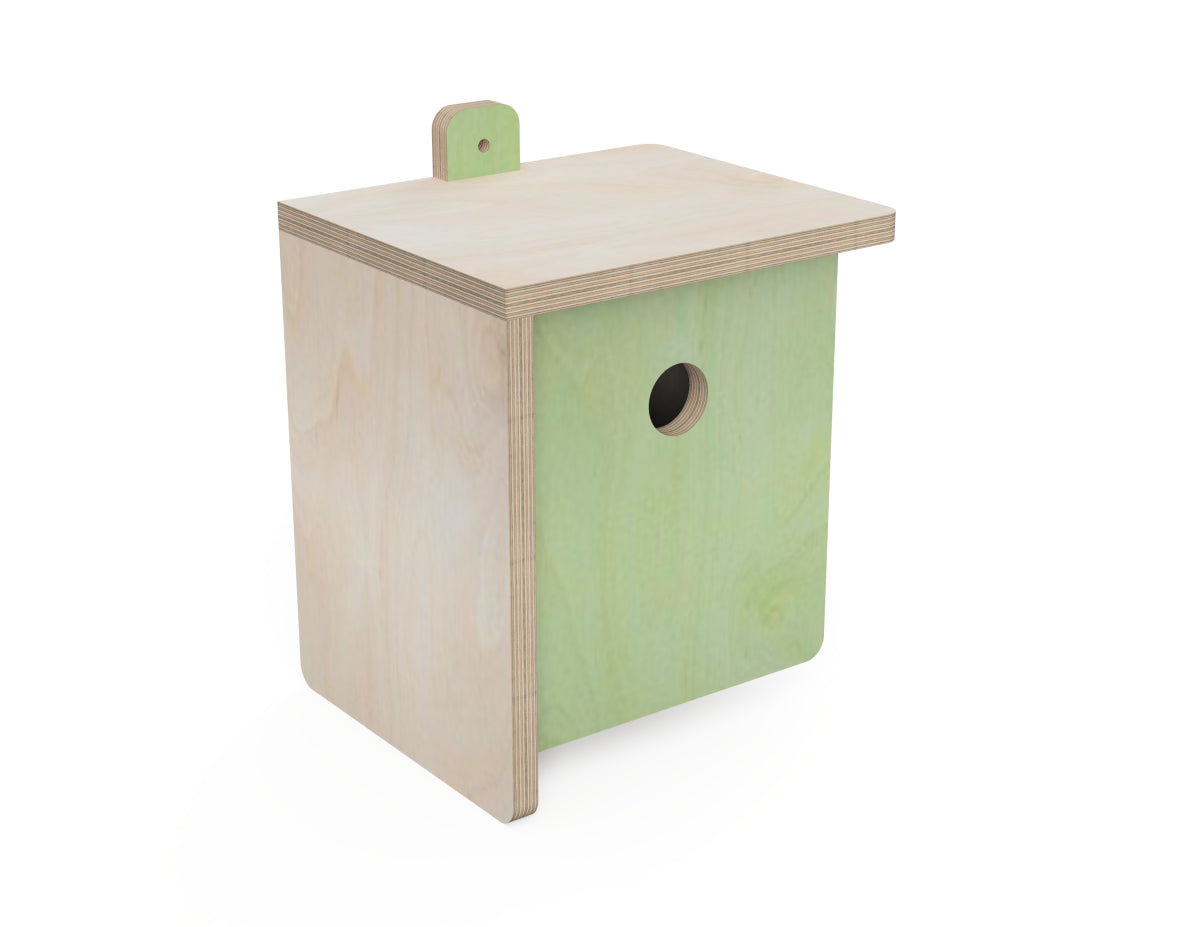 Bird House - Cube CNC DXF file design overview