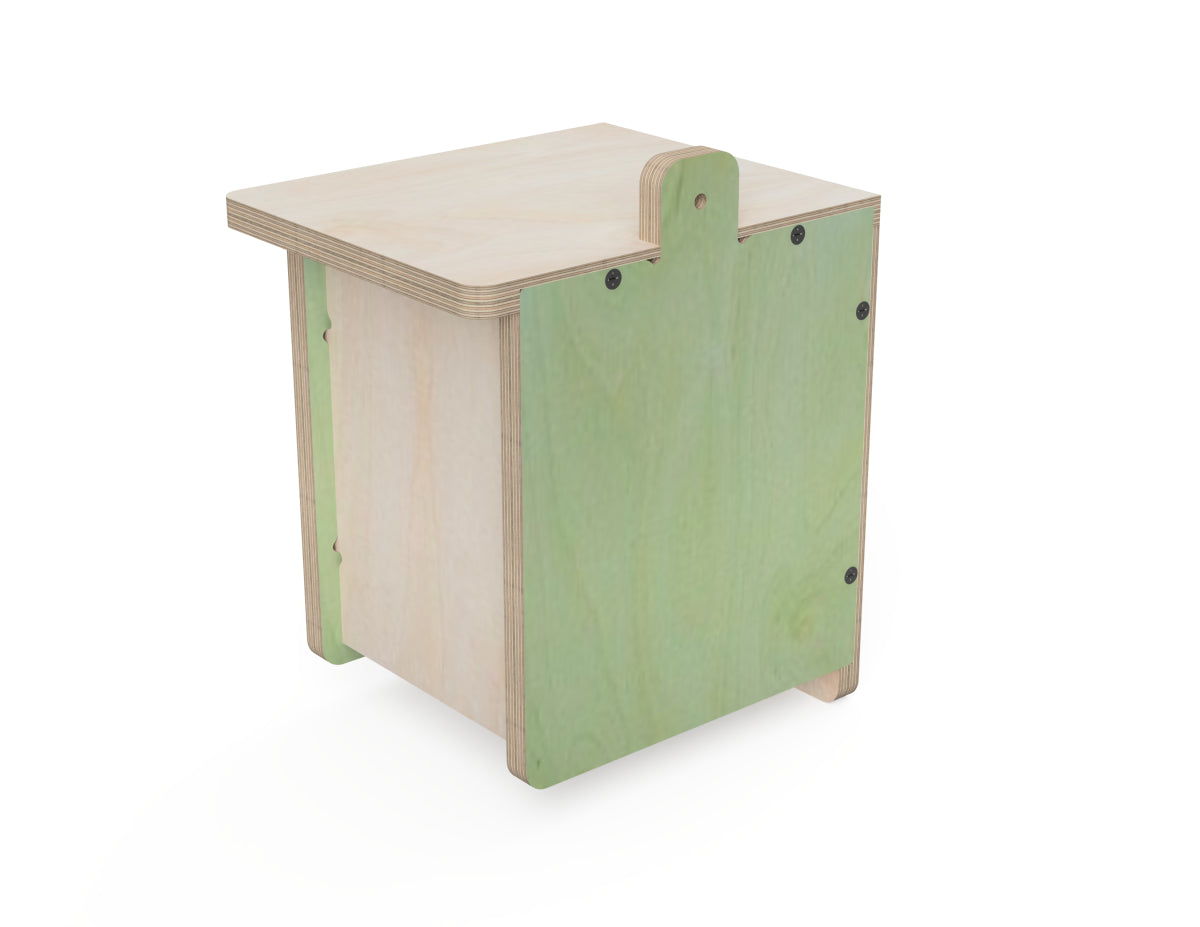 Detailed DXF drawing of bird house - cube for CNC router