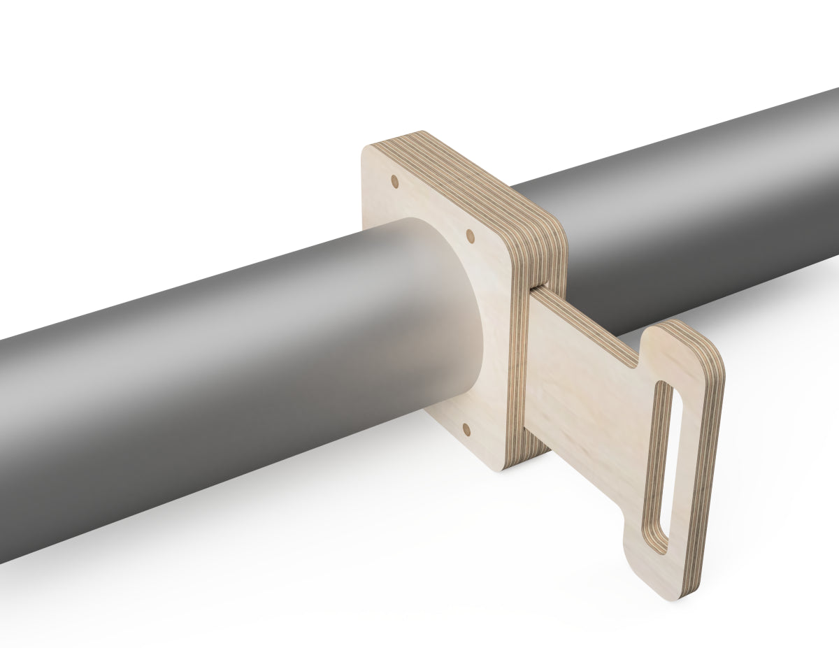 Detailed DXF drawing of blast gates for CNC router
