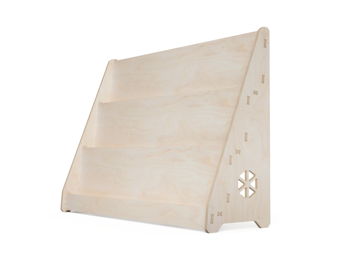 Book display DXF file CNC-ready design showing joints and assembly features