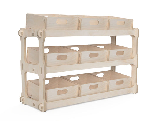 Box Shelf DXF file CNC DXF file design overview