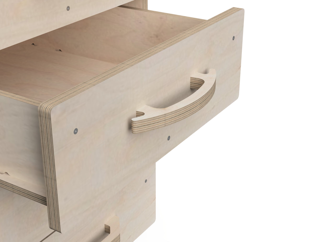 High-quality workshop cabinet handle model rendered, free CNC DXF file for router projects