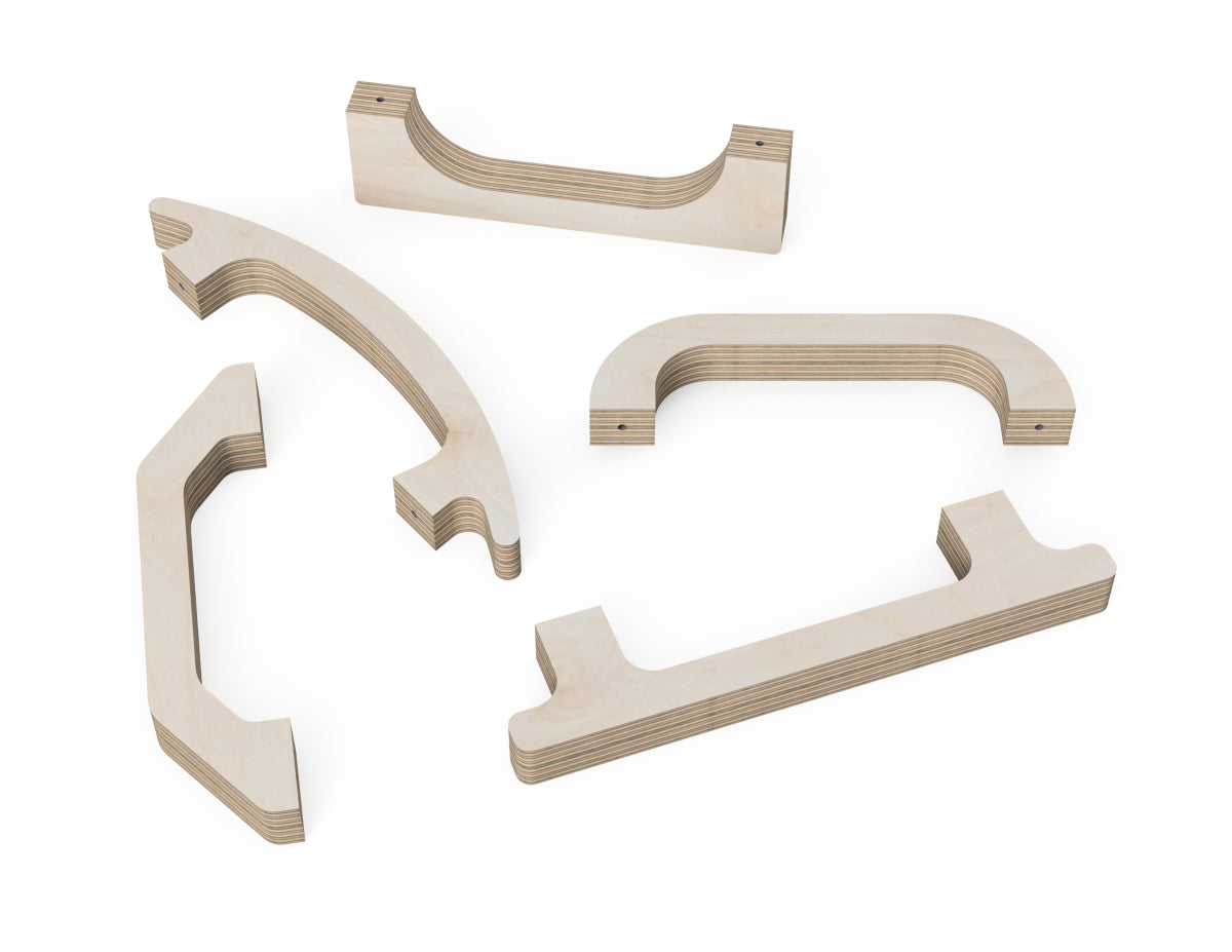 Modern cabinet handle design in DXF format, perfect for CNC routing workshop storage projects
