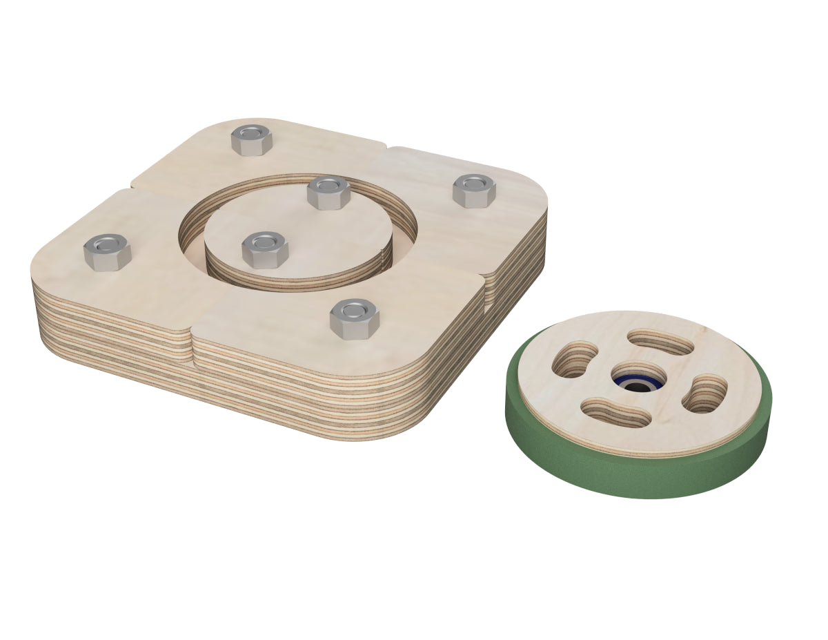 Caster Wheel Update - DXF files CNC DXF file design overview