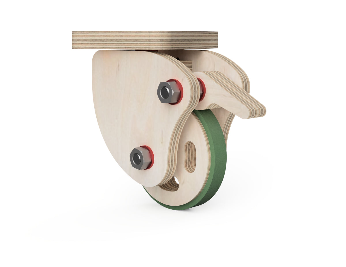 Detailed DXF drawing of caster wheel update - dxf files for CNC router