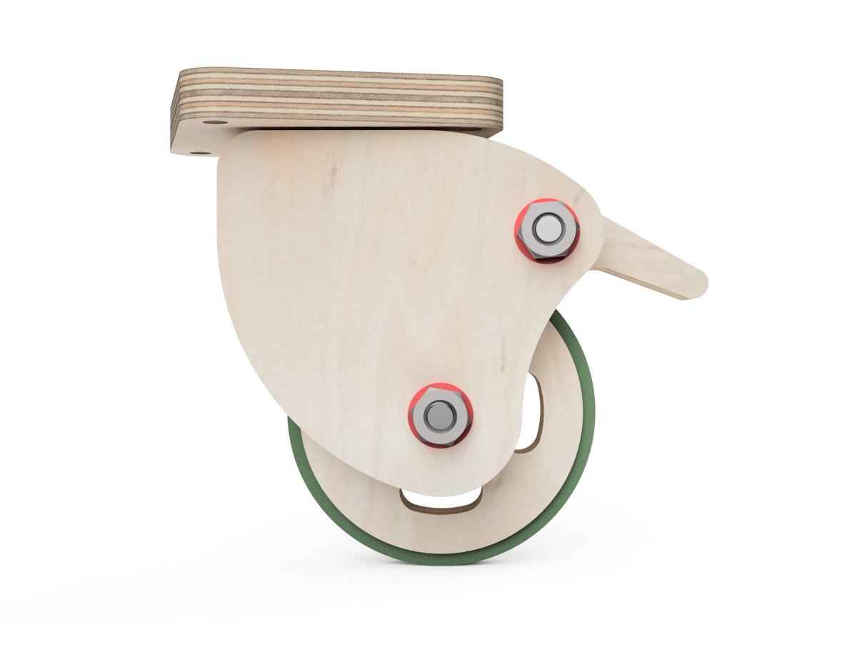 Detailed DXF drawing of caster wheel update - dxf files for CNC router