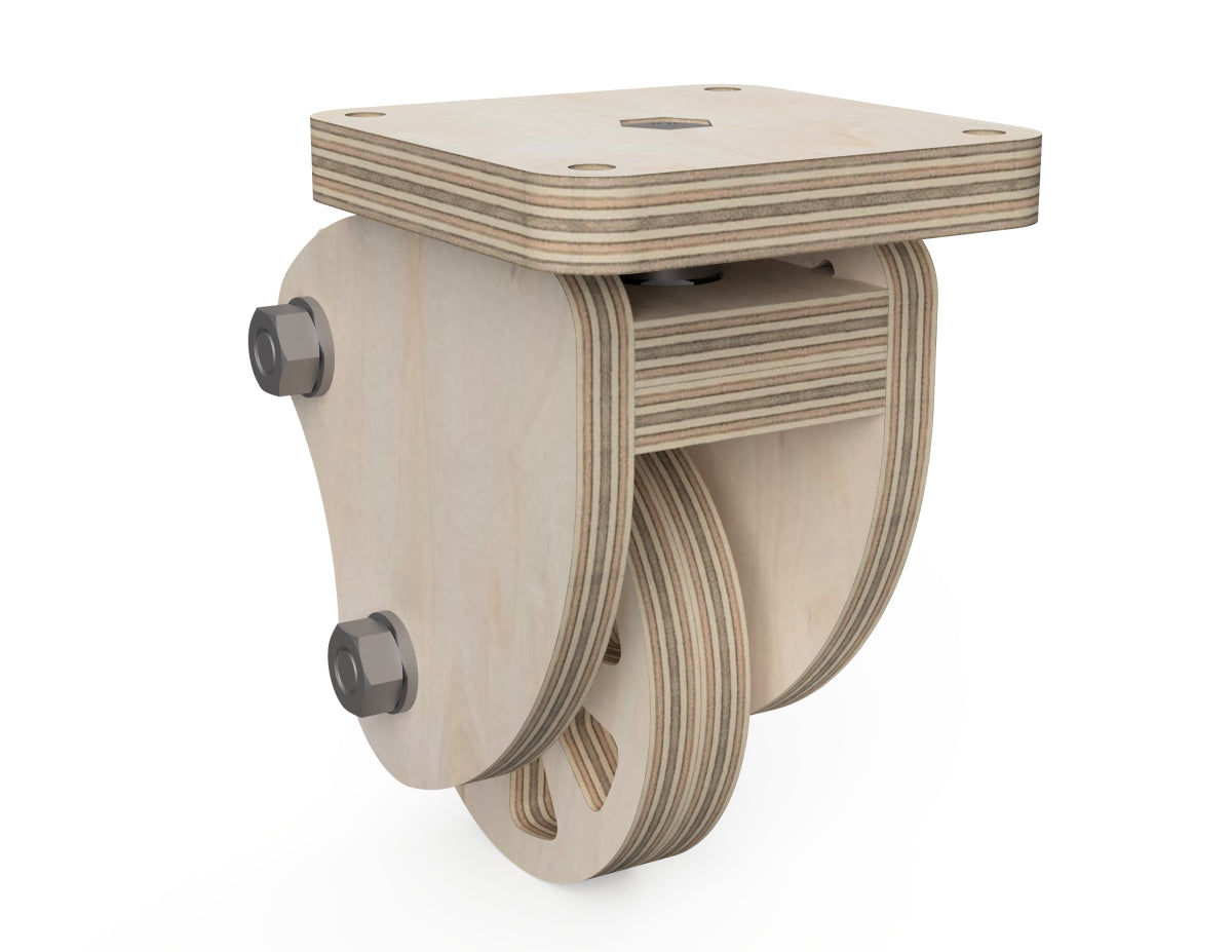 Casters With Brakes DXF files CNC DXF file design overview