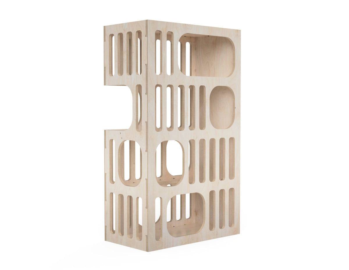 Cat Tower CNC DXF file design overview
