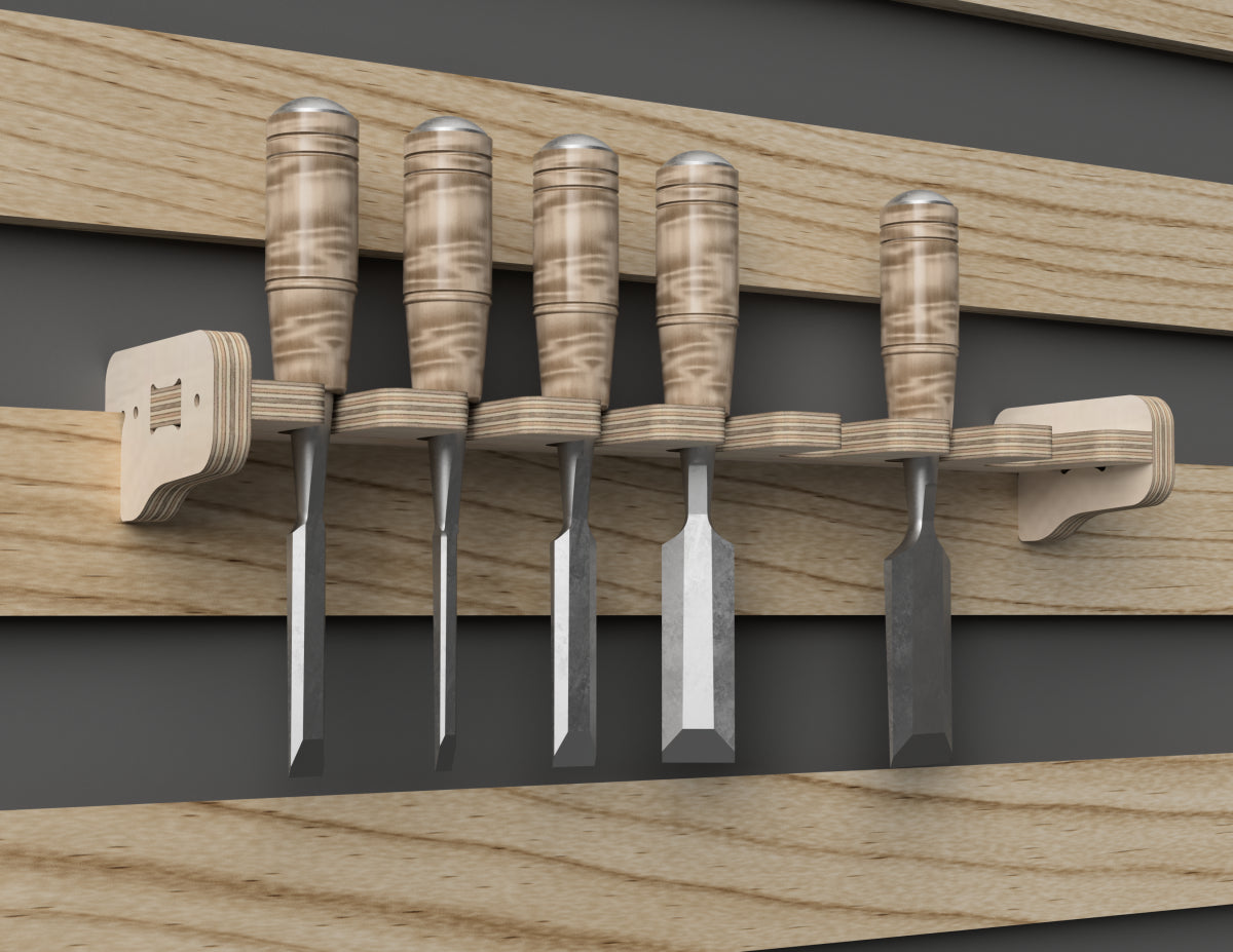 Chisel Rack - French Cleat Attachment - DXF Files