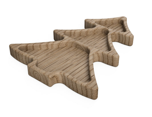 Christmas Tree Snack Tray Free DXF files CNC DXF file design overview