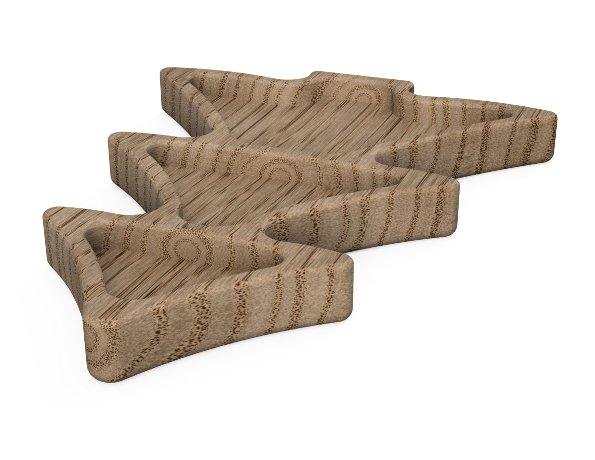 Christmas Tree Snack Tray Free DXF files CNC-ready design showing joints and assembly features