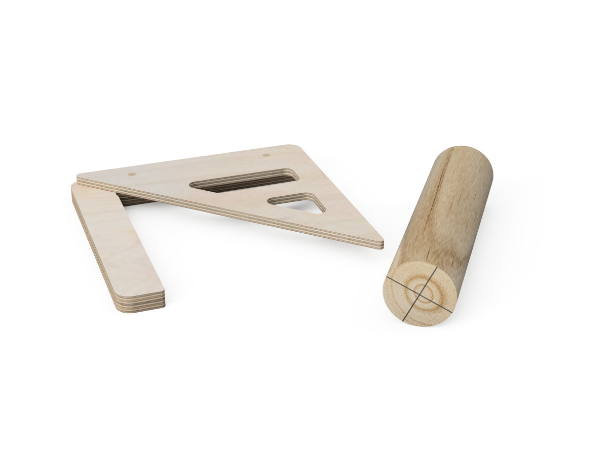 Detailed DXF drawing of circle center finder jig - for CNC router