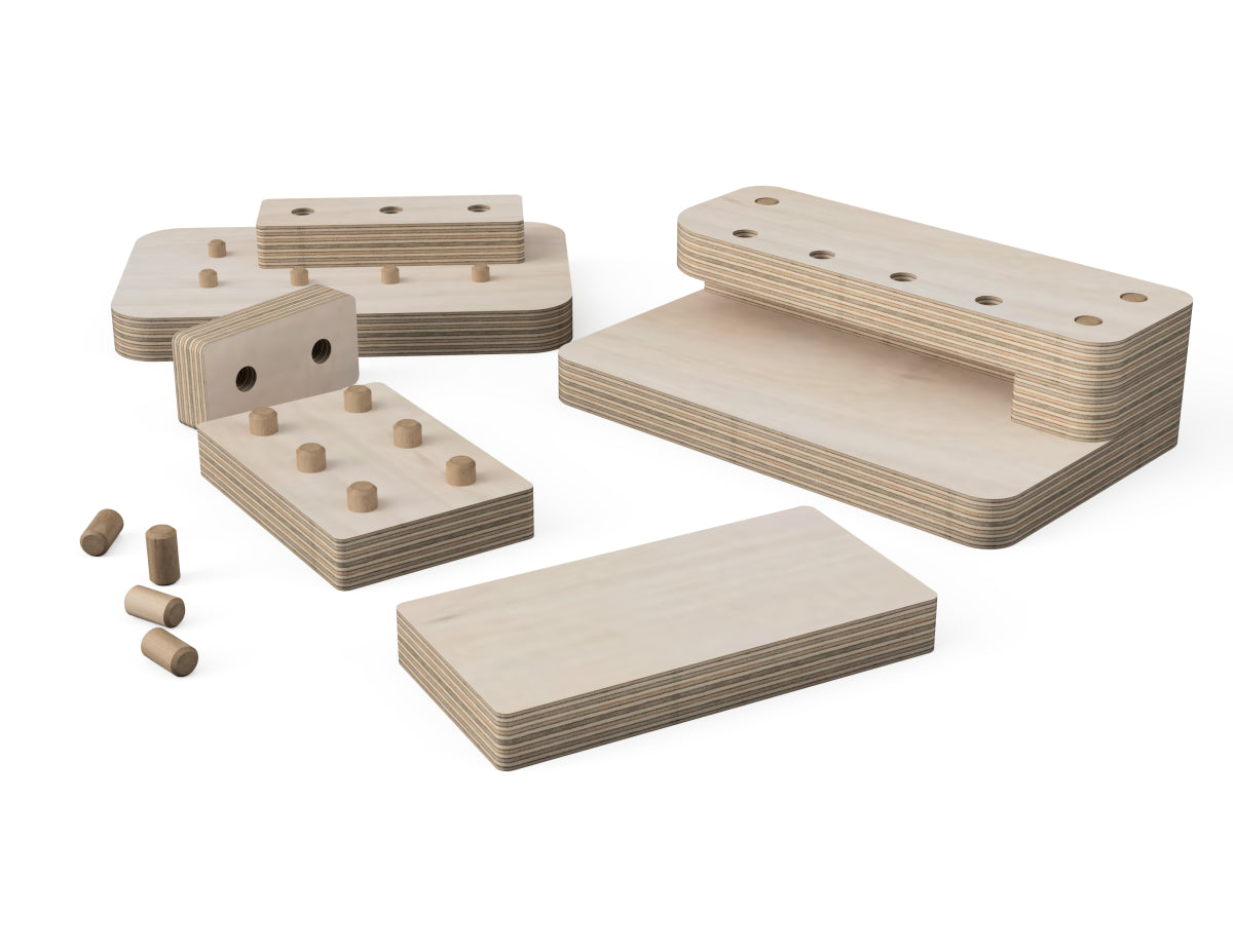 Detailed DXF drawing of construction block toy - for CNC router