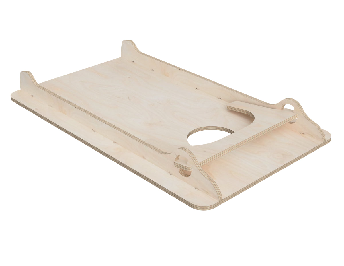 Detailed DXF drawing of cornhole game for CNC router