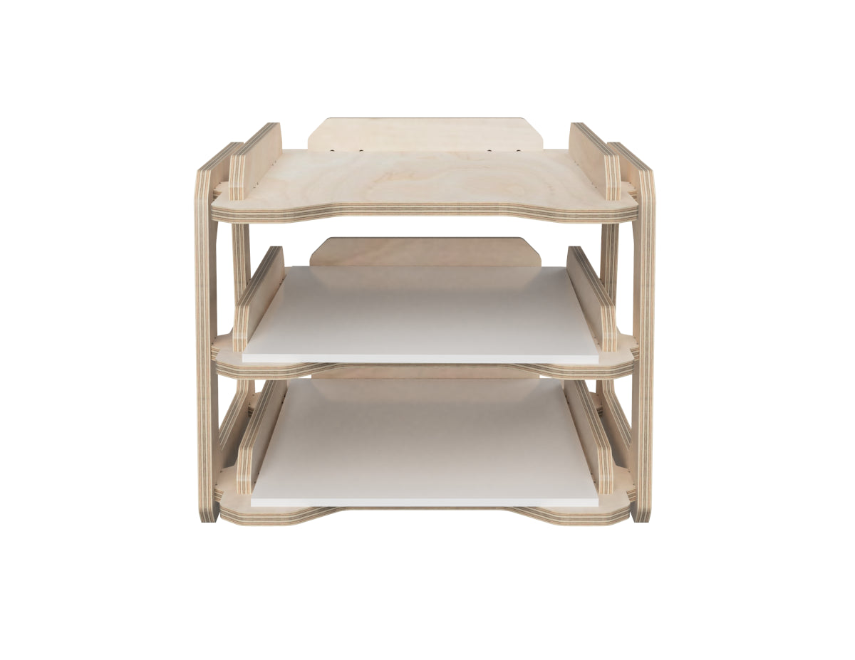Detailed DXF drawing of table organizer dxf file for CNC router