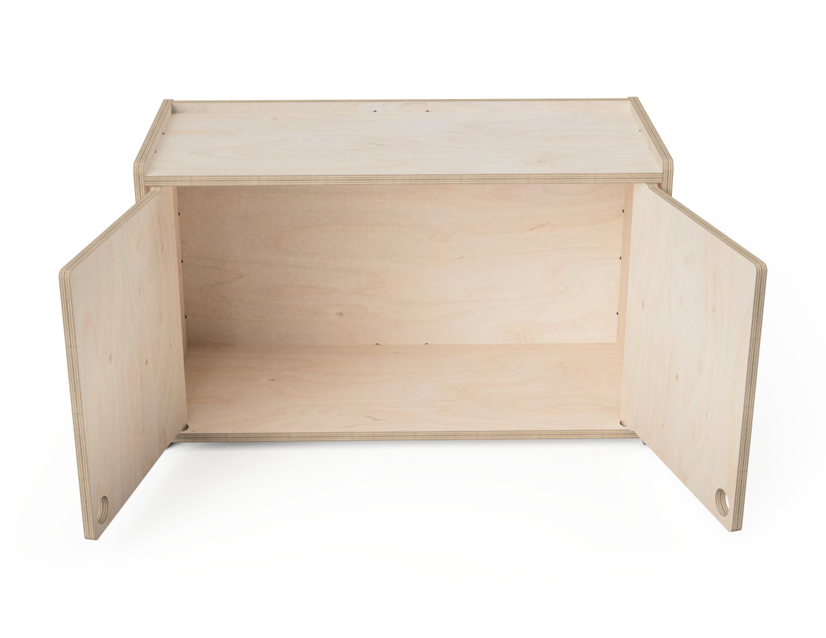 Detailed DXF drawing of double door cabinet - french cleat attachment - for CNC router