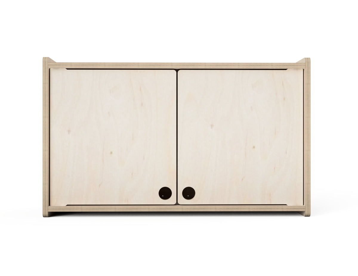 Rendered view of double door cabinet - french cleat attachment - layout from DXF file