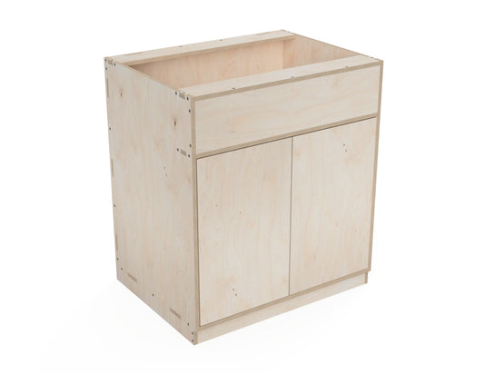 Double Kitchen Cabinet - Sink (Inset Door Cabinets) CNC DXF file design overview