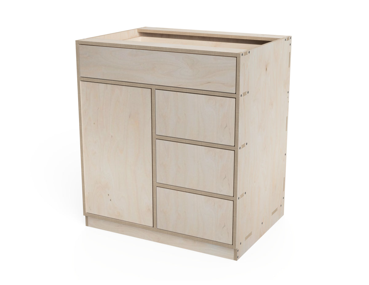 Double Kitchen Cabinet - Universal (Inset Door Cabinets) DXF Files