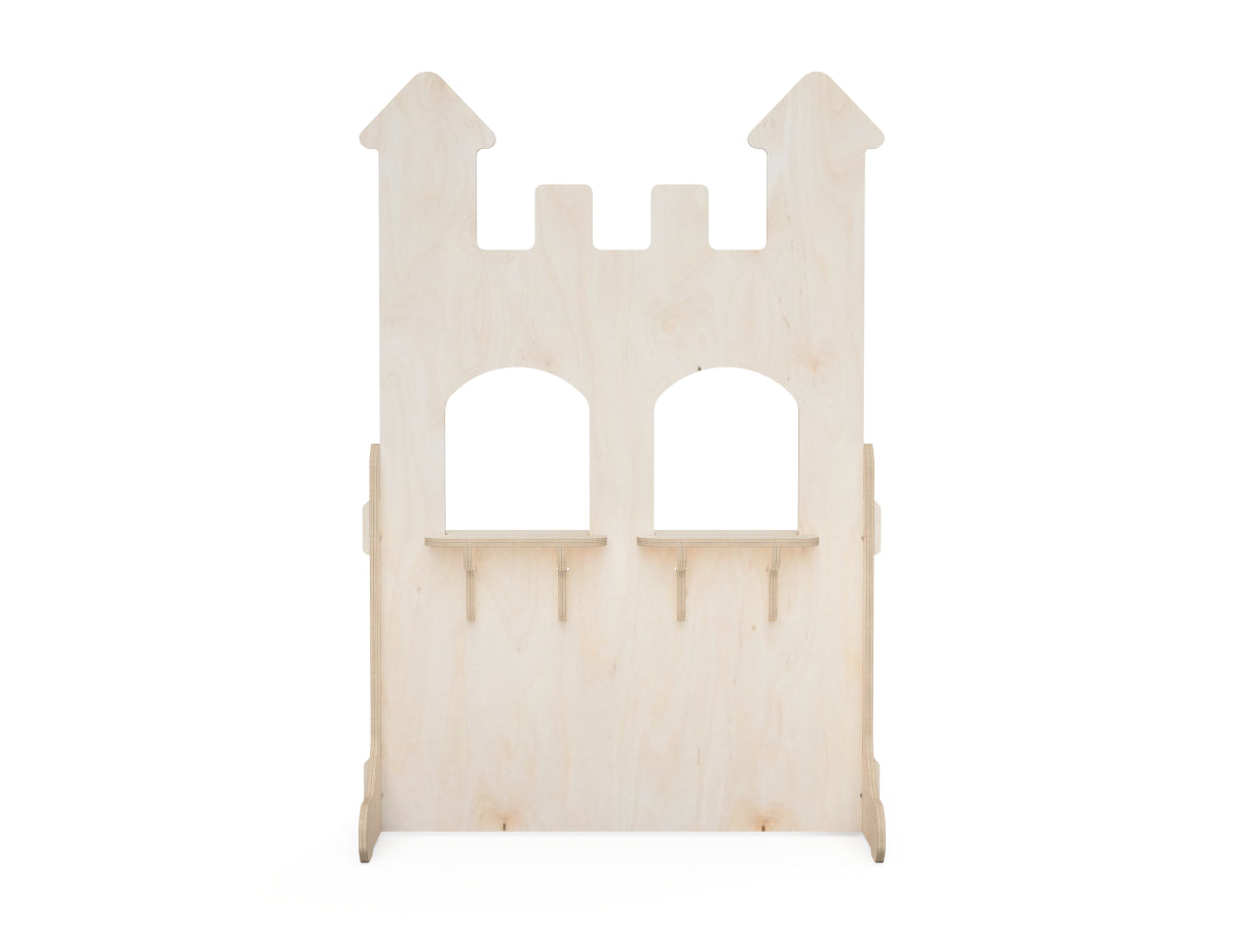 Double Window Roleplay Castle DXF file DXF file rendered from angled view for CNC cutting
