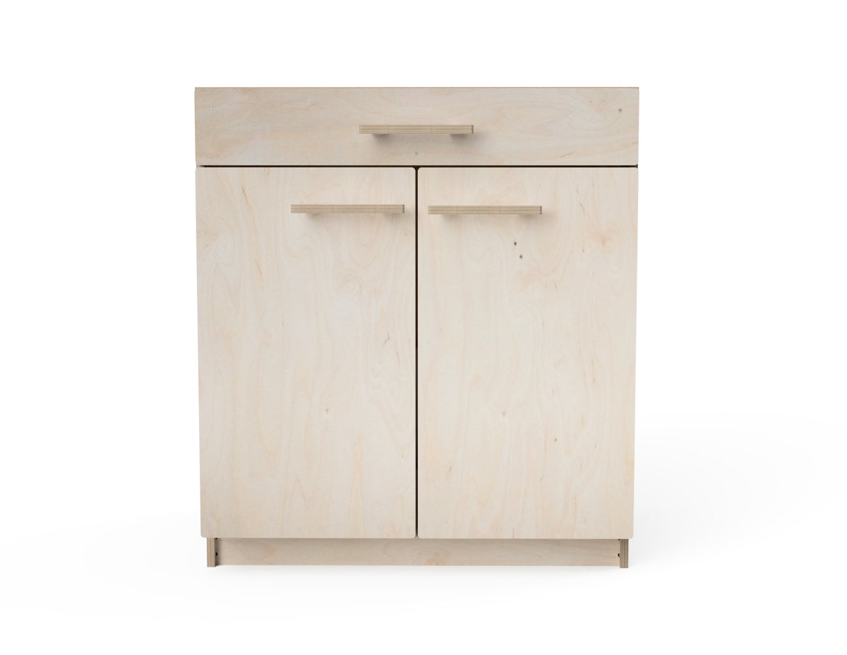 Double cabinet with drawer for garage or workshop – CNC-friendly DXF file for makers and woodworkers