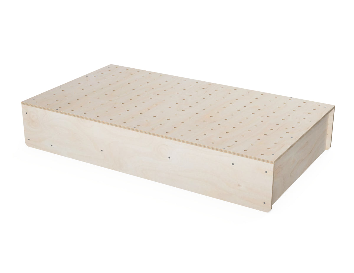 Downdraft Sanding Box DXF file rendered from angled view for CNC cutting