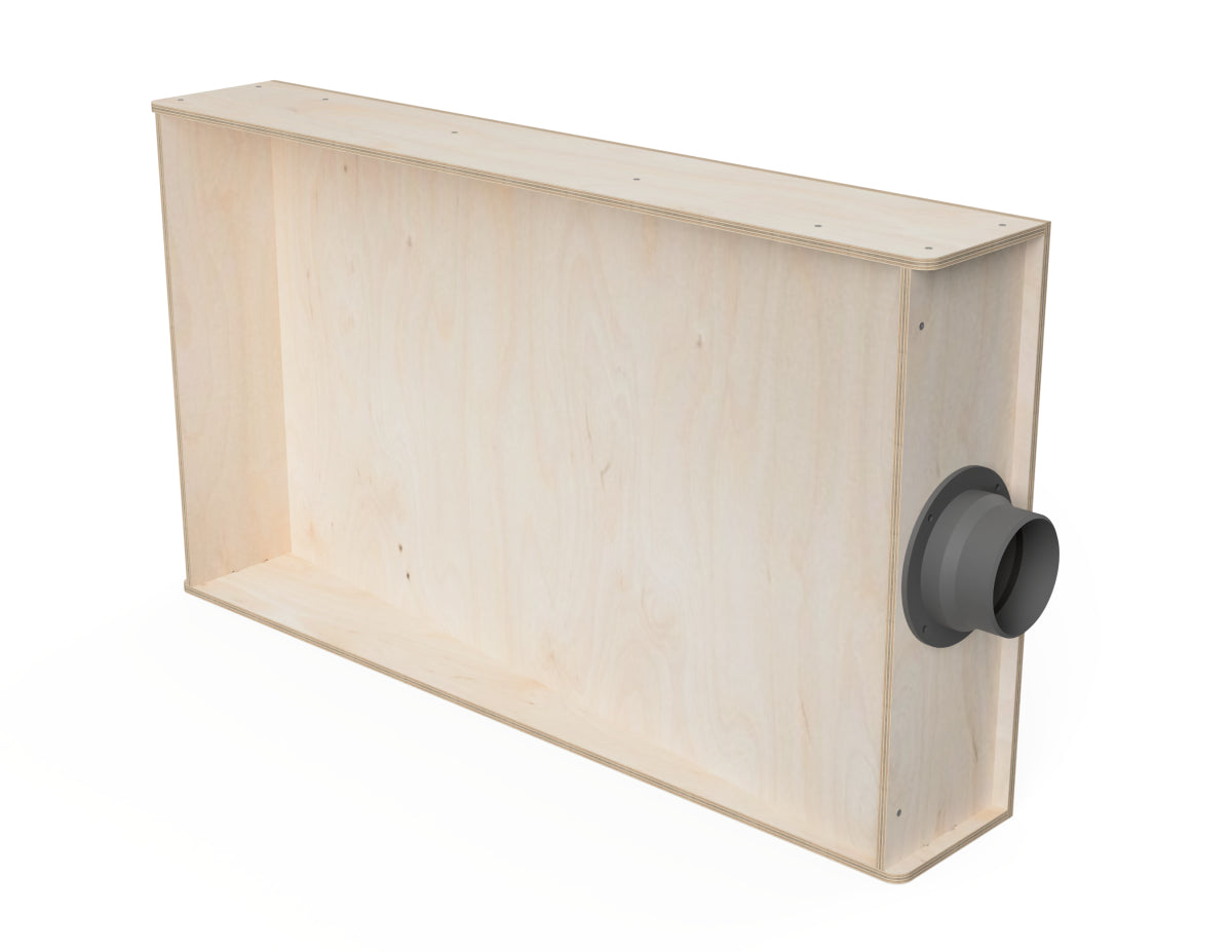 Downdraft Sanding Box CNC-ready design showing joints and assembly features