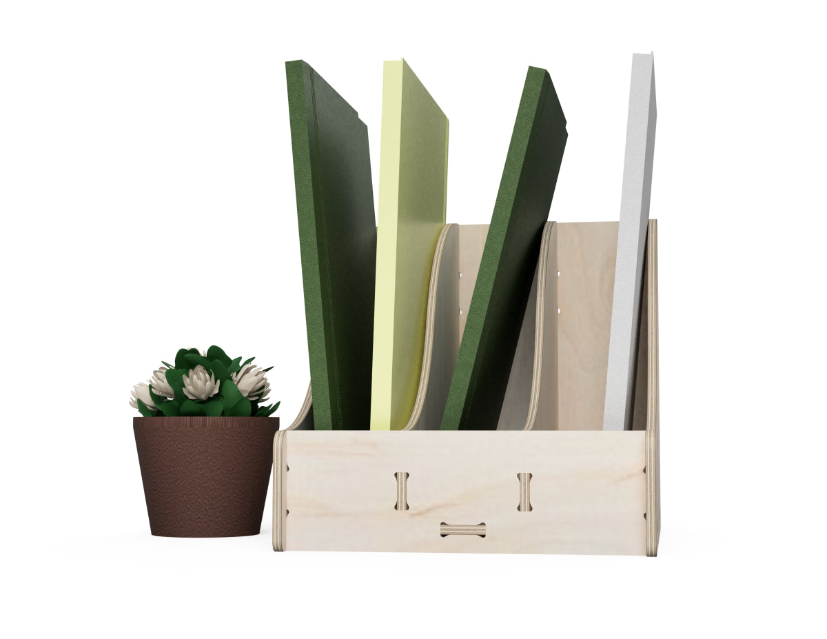 Detailed DXF drawing of file organizer "waves" for CNC router