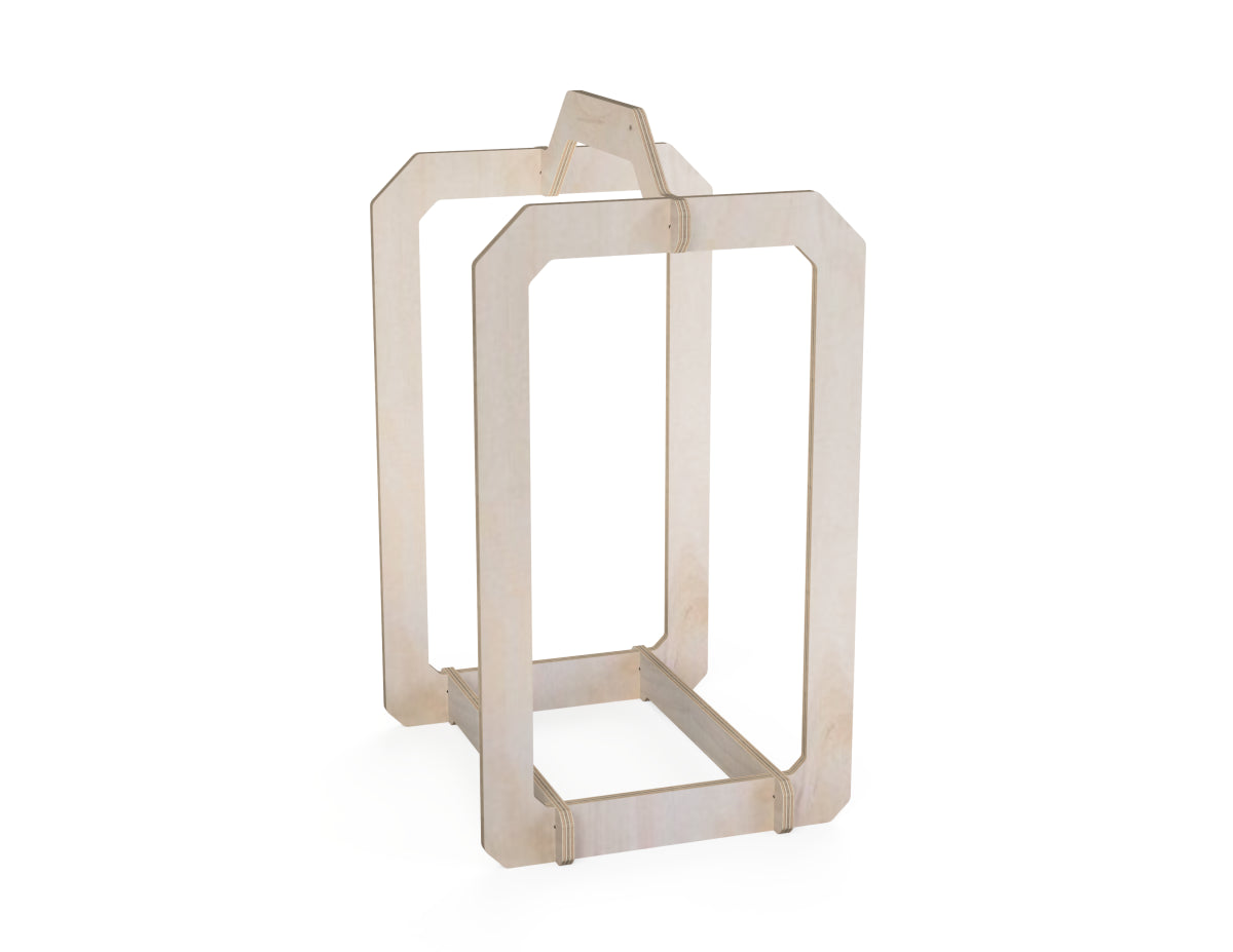 Detailed DXF drawing of firewood basket dxf file for CNC router