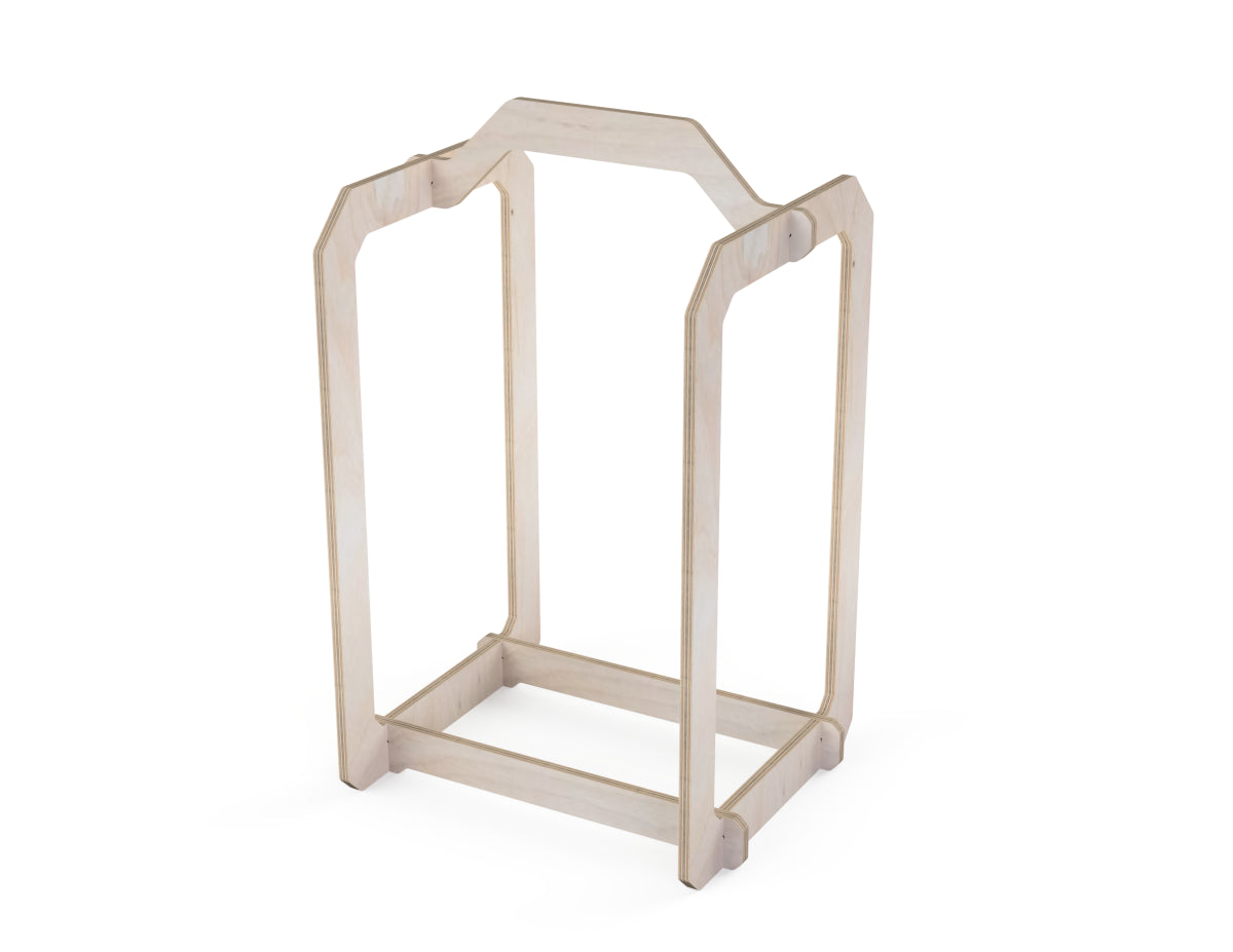 Firewood basket DXF file CNC DXF file design overview