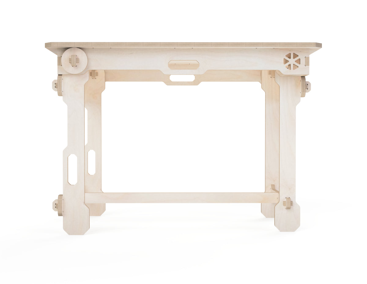 Foldable Table DXF file DXF file rendered from angled view for CNC cutting
