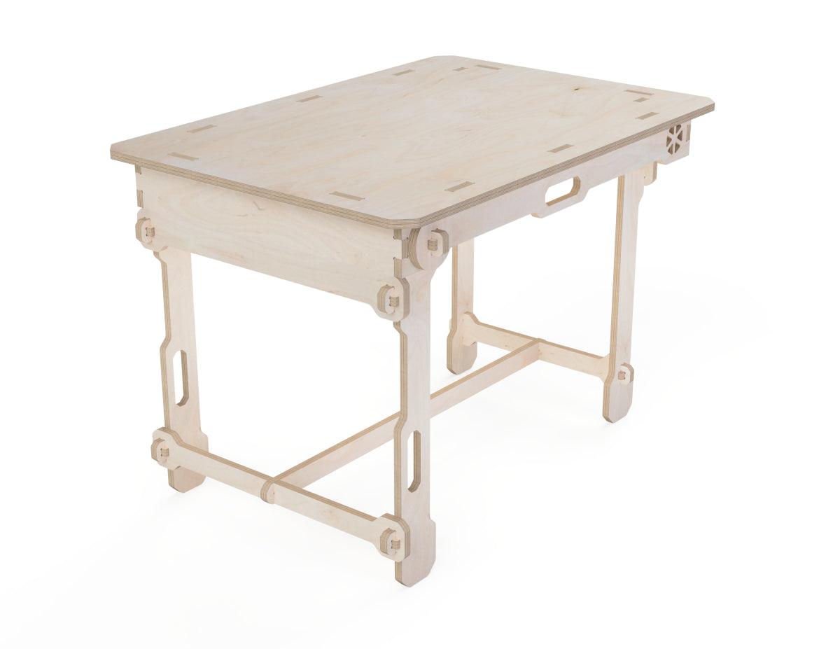 Foldable Table DXF file CNC-ready design showing joints and assembly features