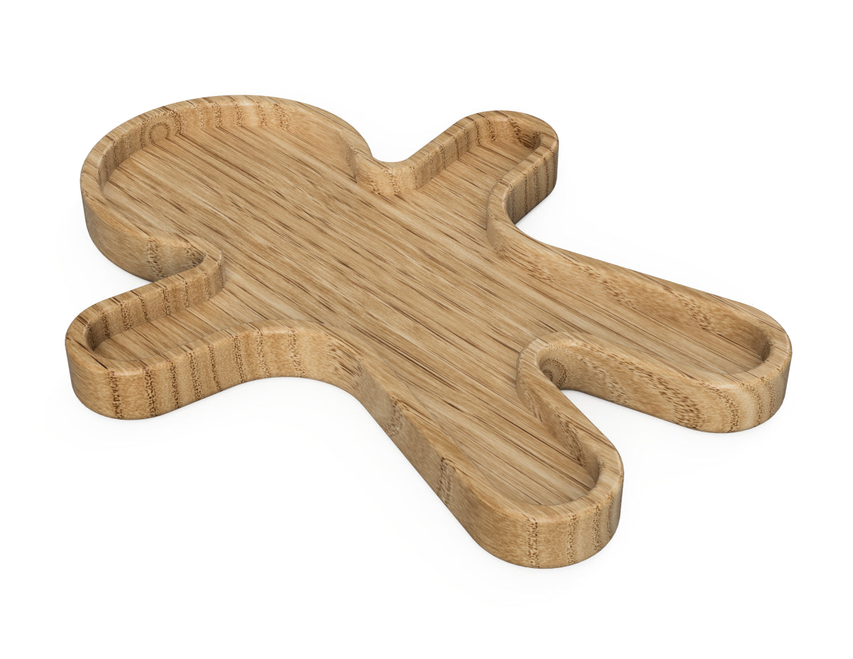 Gingerbread Man Snack Tray Free CNC DXF file design overview