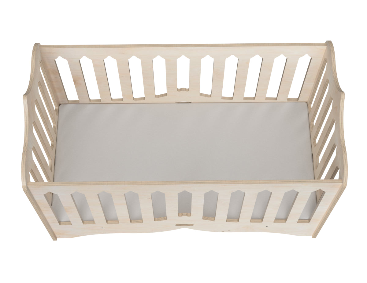 Gothic Baby Crib DXF file DXF file rendered from angled view for CNC cutting