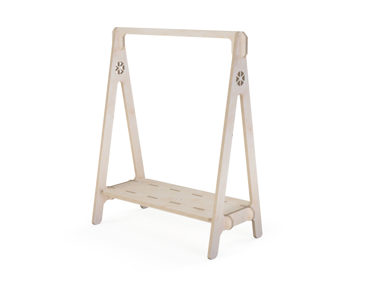 Rendered view of hanger rack dxf file layout from DXF file