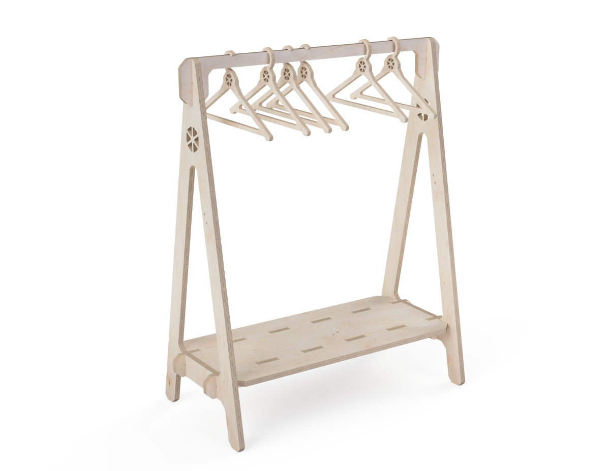 Hanger rack DXF file CNC DXF file design overview